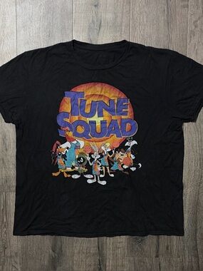 Space Jam Tune Squad Graphic T-Shirt Looney Tunes Black